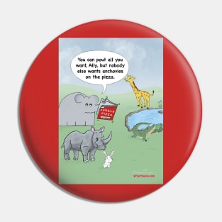 Enormously Funny Cartoons Pizza Party Pin