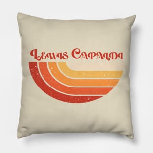 Retro style vintage Lewis Capaldi Pillow