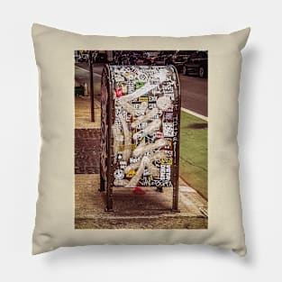 Street Art Stickers Tag Graffiti NYC Pillow