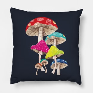 Magical Mushrooms Pillow