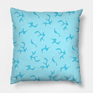 Blue Flame Aesthetic Pillow