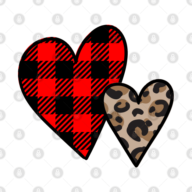 Leopard Print Heart. by Satic