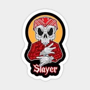 Skull Gangsta Slayer Magnet