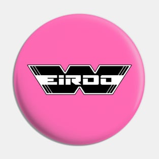 WEIRDO - Logo - Black with white lettering - Pink Pin