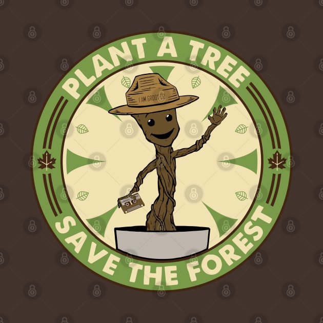 Plant A Tree Save The Forest by DeepDiveThreads