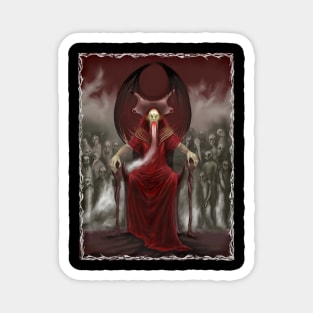 Blood Reign (wh border) by Justyna Koziczak Magnet