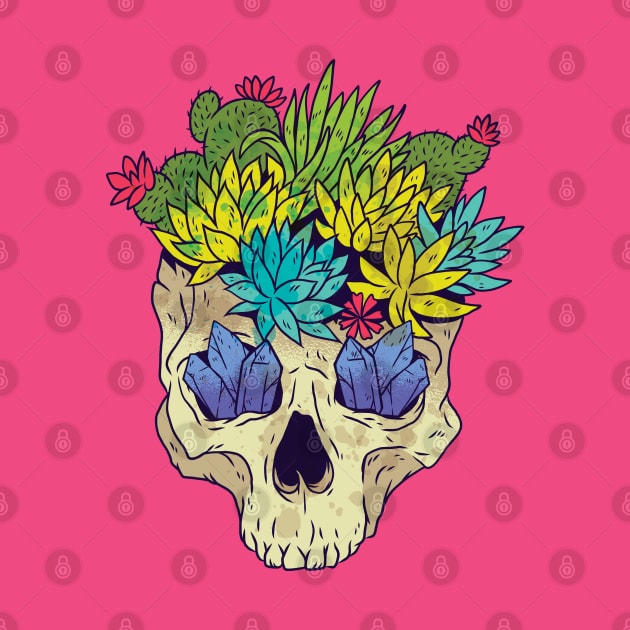 Cactus Crystal Skull by TomCage