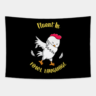 Funny Chicken Lover Farm Animal Poltry Tapestry