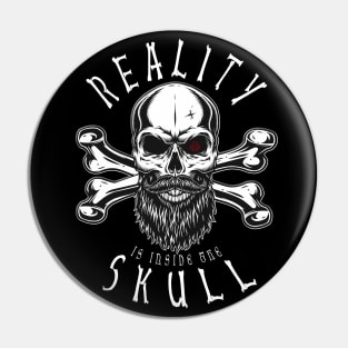 Reality Is Inside The Skull Pin