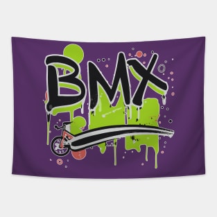 BMX Bike Grunge for Men Women Kids and BMX Riders Tapestry