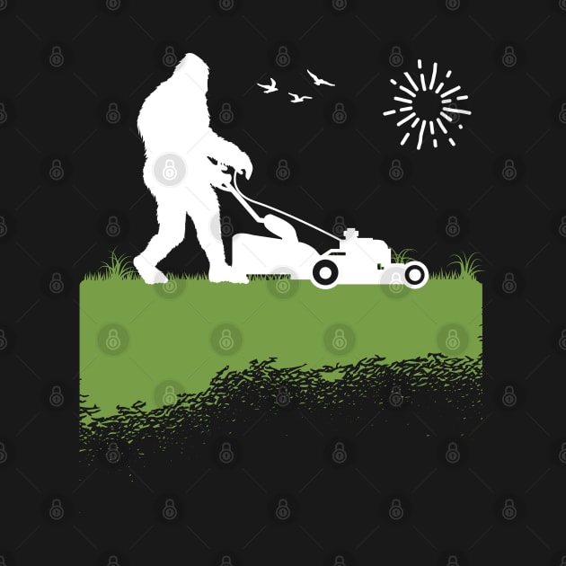 Bigfoot, the Lawn Mowing Sasquatch: Taming and Cutting Grass by Tesszero