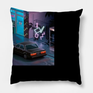 Night Neon Knight Pillow