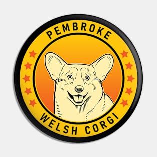 Pembroke Welsh Corgi Dog Portrait Pin