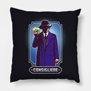 Character Metaphor- Mafia Mobster Consigliere Pillow