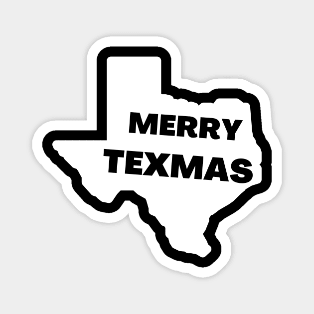 Merry Texmas Magnet by WEBBiTOUTDOORS