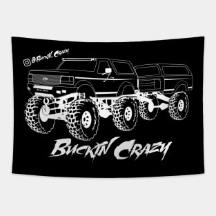 Buckin Crazy Bronco - White Print 2021 Tapestry