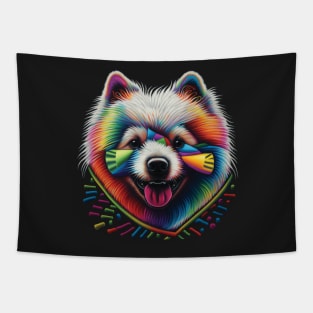 More Dogs of Color - #6 (Samoyed) Tapestry