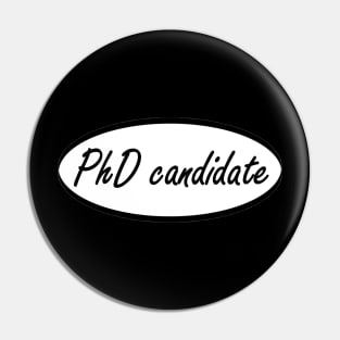 PhD candidate Pin