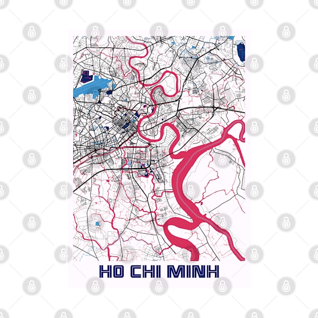 Ho Chi Minh - Vietnam MilkTea City Map by tienstencil