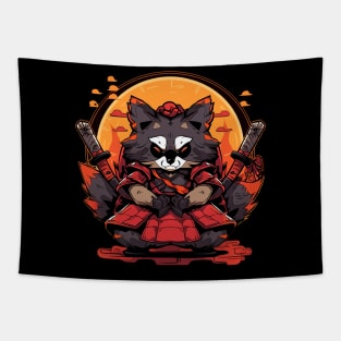 samurai raccoon Tapestry