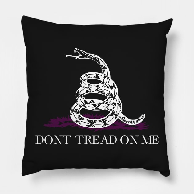 dont tread on me Pillow by hoopoe