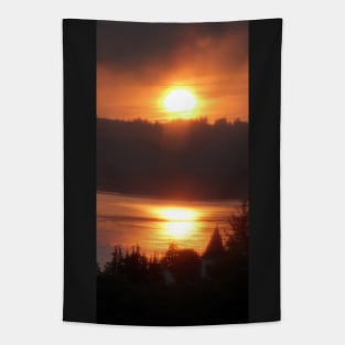 golden columbia river sunrise 4 Tapestry