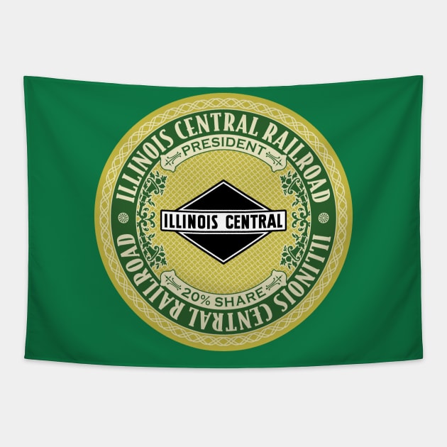 Illinois Central Railroad (18XX Style) Tapestry by Railroad 18XX Designs