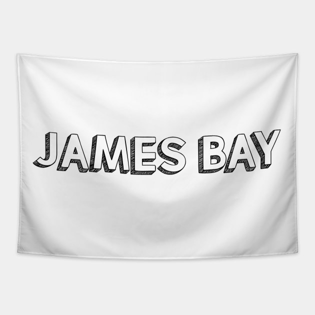 James Bay <//> Typography Design Tapestry by Aqumoet