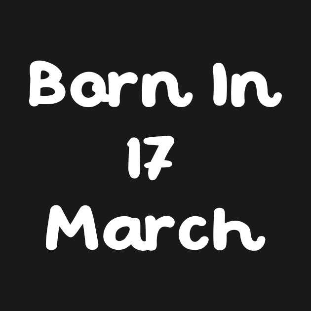 Born In 17 March by Fandie