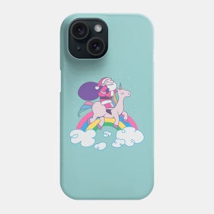 UNICORN SANTA RIDER Phone Case