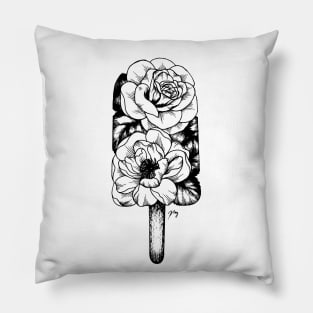 Floral Popsicle III (Rose & Peony) Pillow