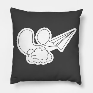 Pilot Papper Plane In Flight Pillow