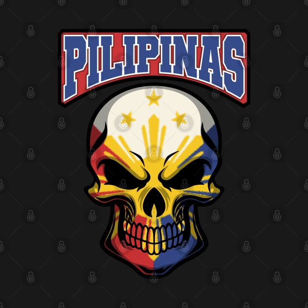 PILIPINAS FLAG IN A SKULL EMBLEM by VERXION