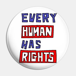 HUMAN RIGHTS Pin