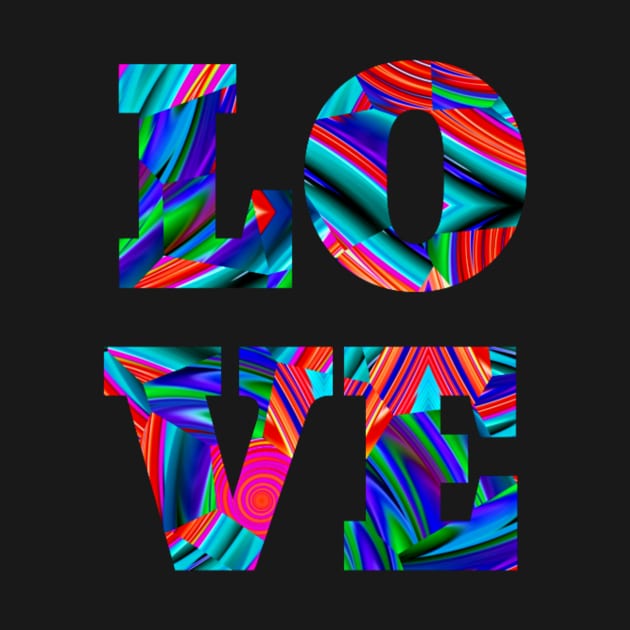 Glitch Art Love Typography by Edongski303 Teepublic Merch