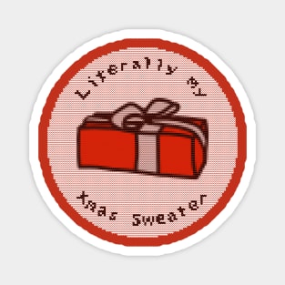 Gift Box Ugly Christmas Sweater Magnet