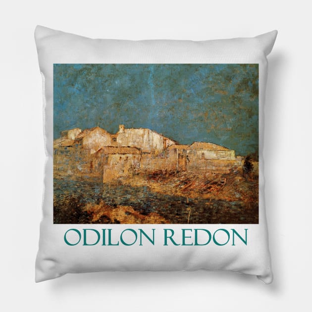 Venetian Landscape by Odilon Redon Pillow by Naves