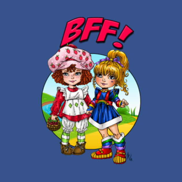 Discover Bff 80s - Rainbow Brite Strawberry Shortcake - T-Shirt