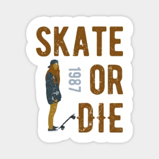 Skate Or Die Magnet