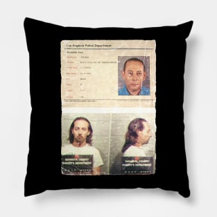 Vintage - pee wee herman - paul rubens mugshot - police Pillow