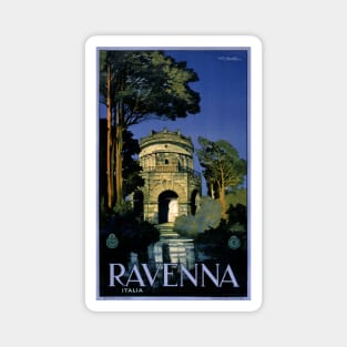 Vintage Travel Poster Italy Ravenna Italia Magnet