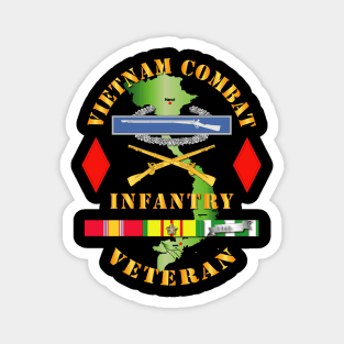 Vietnam Combat Infantry Veteran w 5th Inf Div SSI Magnet