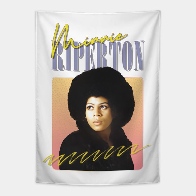 Minnie Riperton - Retro Style Fan Art Design Tapestry by DankFutura