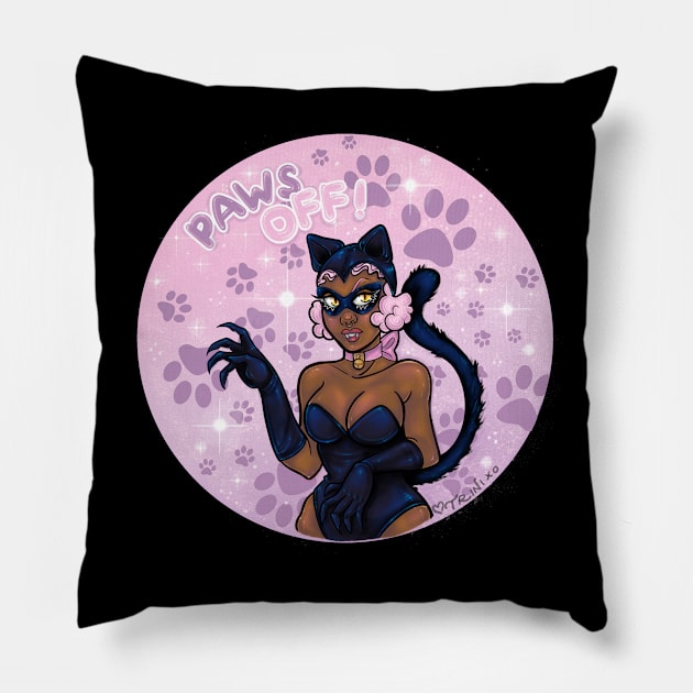 Paws Off! Pillow by The Asylum Countess