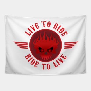 Live to Ride Tapestry