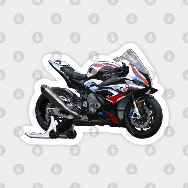 S1000RR Bike Illustration Magnet by KAM Std