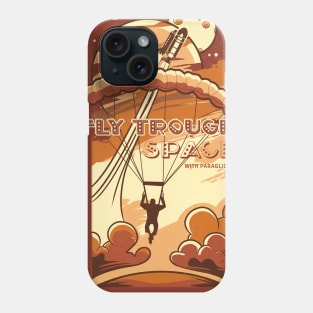 Fly trough space landscape Phone Case