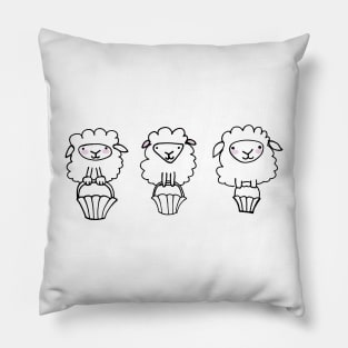 Easter Lambs Trio Pillow