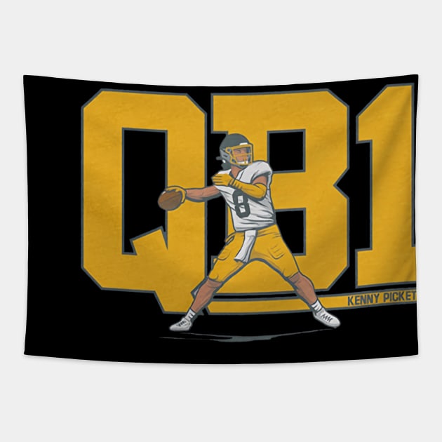 Kenny Pickett QB1 Tapestry by Chunta_Design