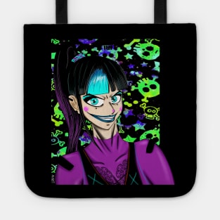 punchline in joker punk style Tote